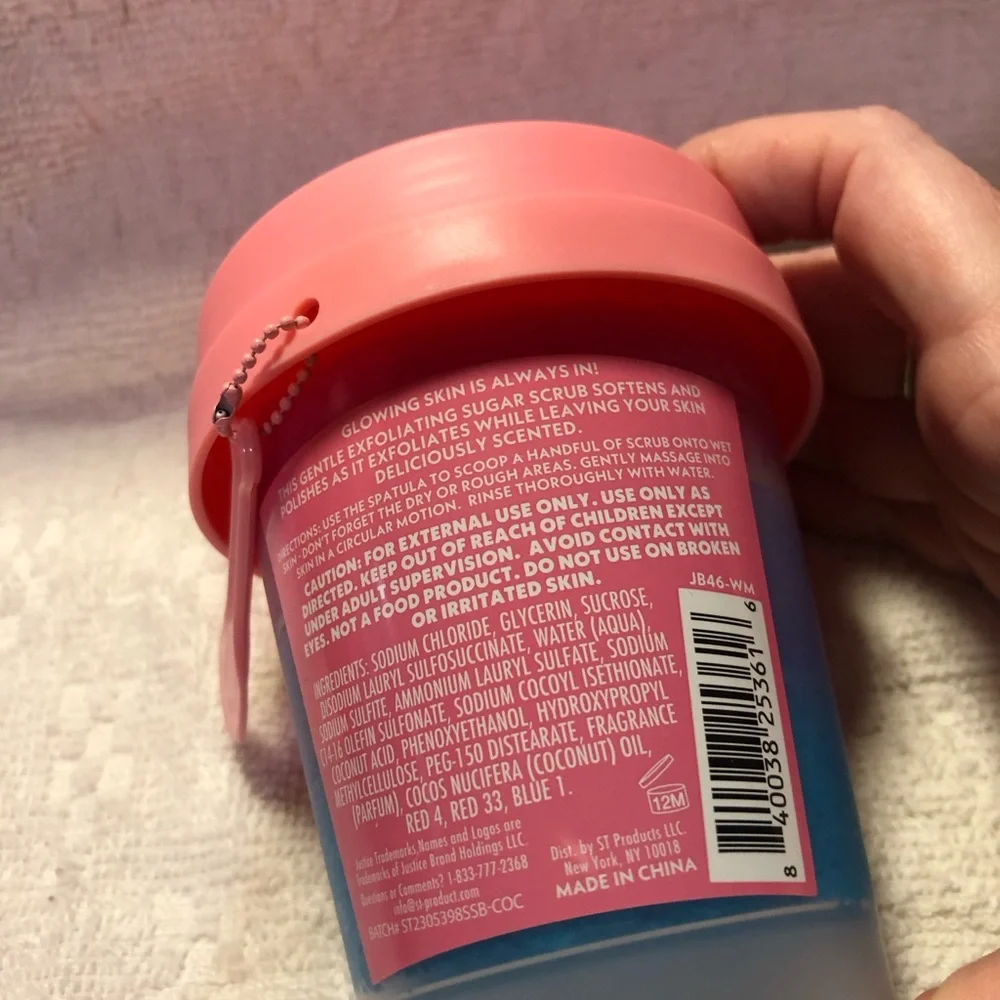 Justice Sweet Dreamer cotton candy sugar scrub sorbet body scrub